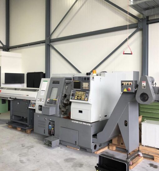 XX-VERKOCHT-XX HYUNDAI-KIA SKT-100M CNC DRAAIBANK MET AANGEDREVEN GEREEDSCHAP EN C-AS - Afbeelding 8
