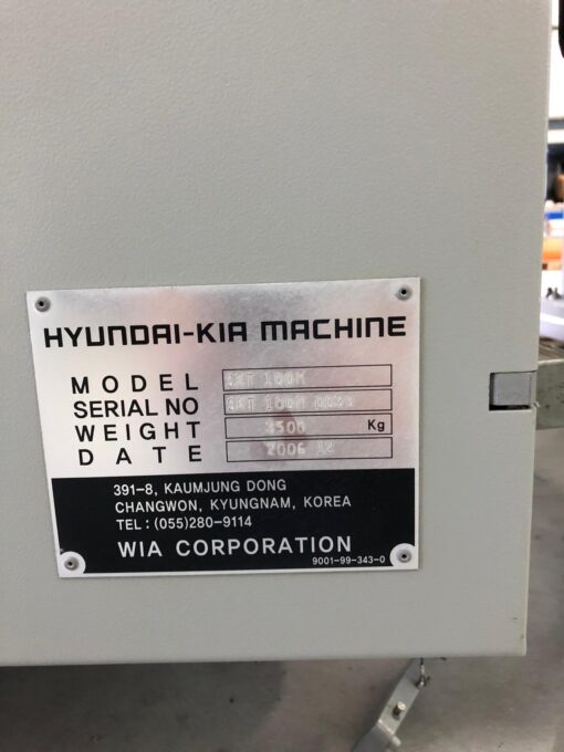XX-VERKOCHT-XX HYUNDAI-KIA SKT-100M CNC DRAAIBANK MET AANGEDREVEN GEREEDSCHAP EN C-AS - Afbeelding 4