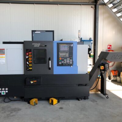 DOOSAN PUMA GT2100M CNC-DRAAIBANK MET AANGEDREVEN GEREEDSCHAP EN C-AS