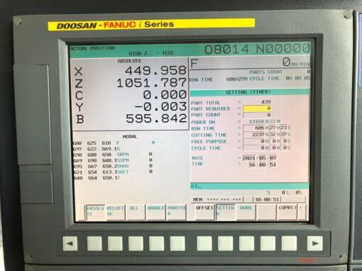 DOOSAN PUMA 3100XLY CNC-DRAAIBANK MET AANGEDREVEN GEREEDSCHAP - Afbeelding 5