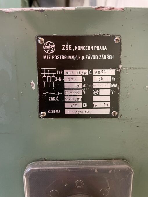 TOS OLOMOUC FGS 25/32 KNIETYPE CONVENTIONELE FREESBANK - Afbeelding 7