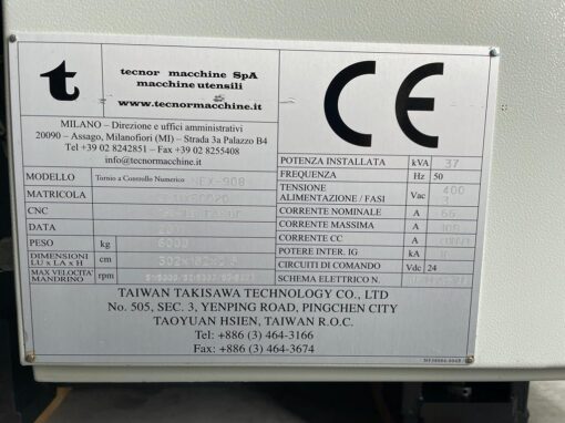 Takisawa NEX908 CNC DRAAIBANK - Afbeelding 5
