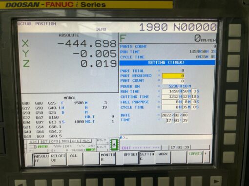 DOOSAN DNM 4500 VERTIKAAL BEWERKINGSCENTRUM - Afbeelding 7