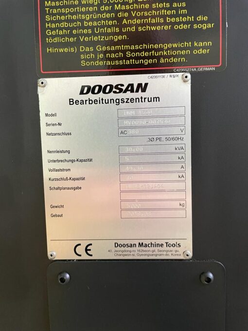 DOOSAN DNM 4500 VERTIKAAL BEWERKINGSCENTRUM - Afbeelding 10