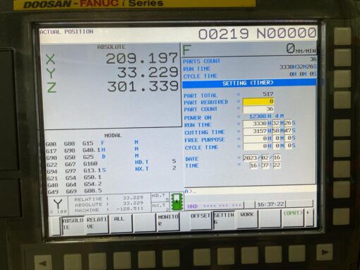 DOOSAN DNM 4500 VERTIKAAL BEWERKINGSCENTRUM - Afbeelding 5