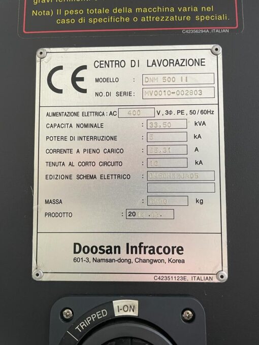 DOOSAN DNM 500II VERTIKAAL BEWERKINGSCENTRUM - Afbeelding 11