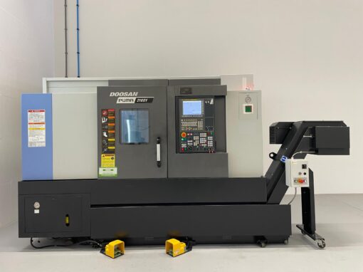 DOOSAN PUMA 2100Y CNC-DRAAIBANK MET AANGEDREVEN GEREEDSCHAP, C-AS EN Y-AS