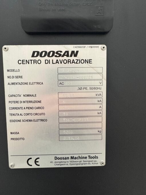 Doosan T3600D vertikaal boor-tapcentrum met palletwisselaar (2019/06) - Afbeelding 10